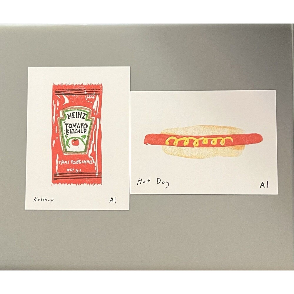 Ana Inciardi Mini Print Set - Ketchup and Hot Dog